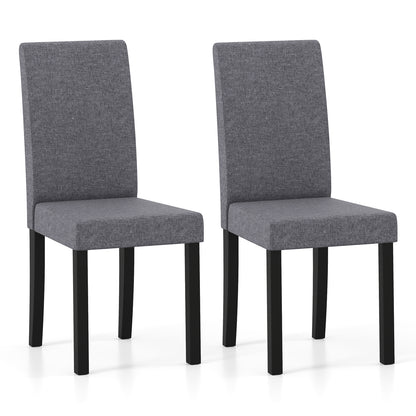 Mid-Century Upholstered Dining Chairs, Set of 2