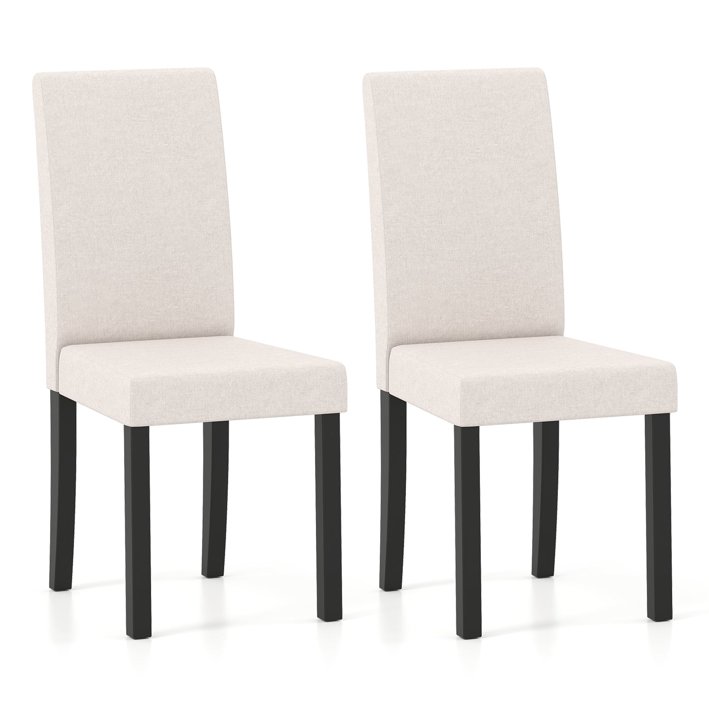 Mid-Century Upholstered Dining Chairs, Set of 2