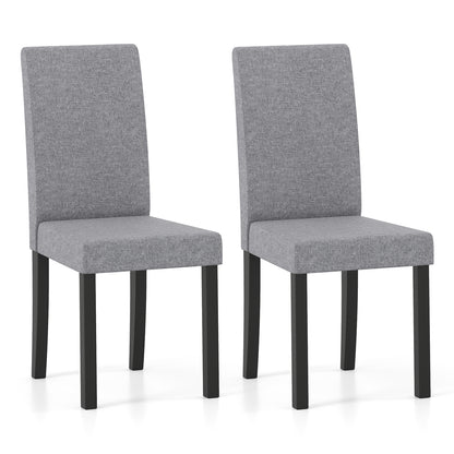 Mid-Century Upholstered Dining Chairs, Set of 2