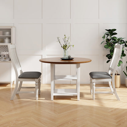Dining Chairs Set of 2 with Solid Wood Legs