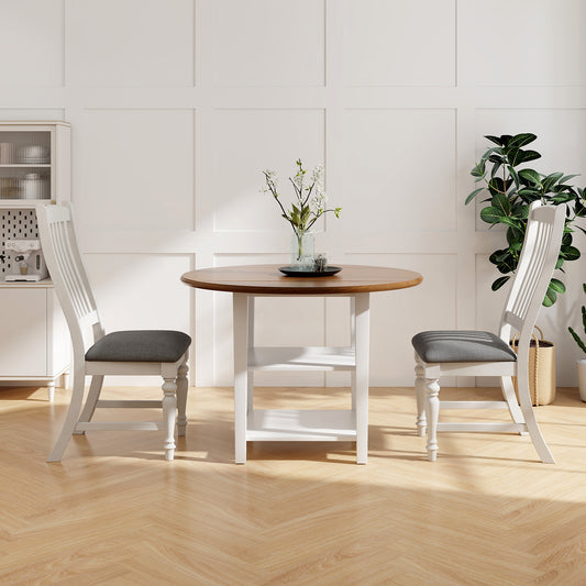 Dining Chairs Set of 2 with Solid Wood Legs