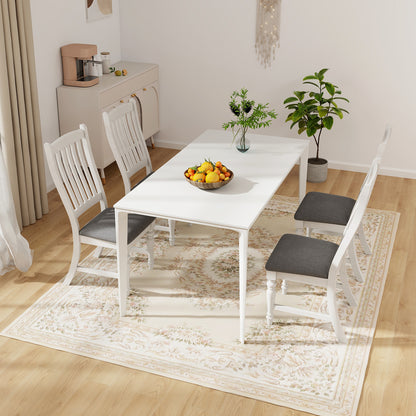 Dining Chairs Set of 2 with Solid Wood Legs