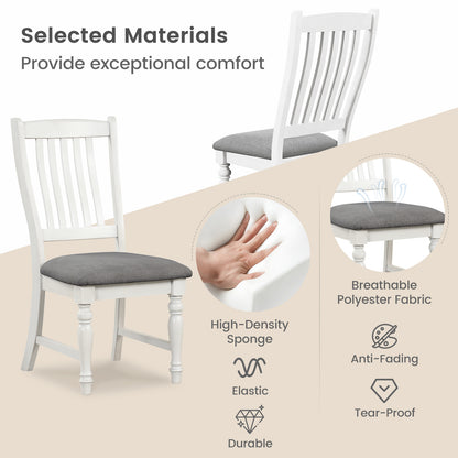 Dining Chairs Set of 2 with Solid Wood Legs