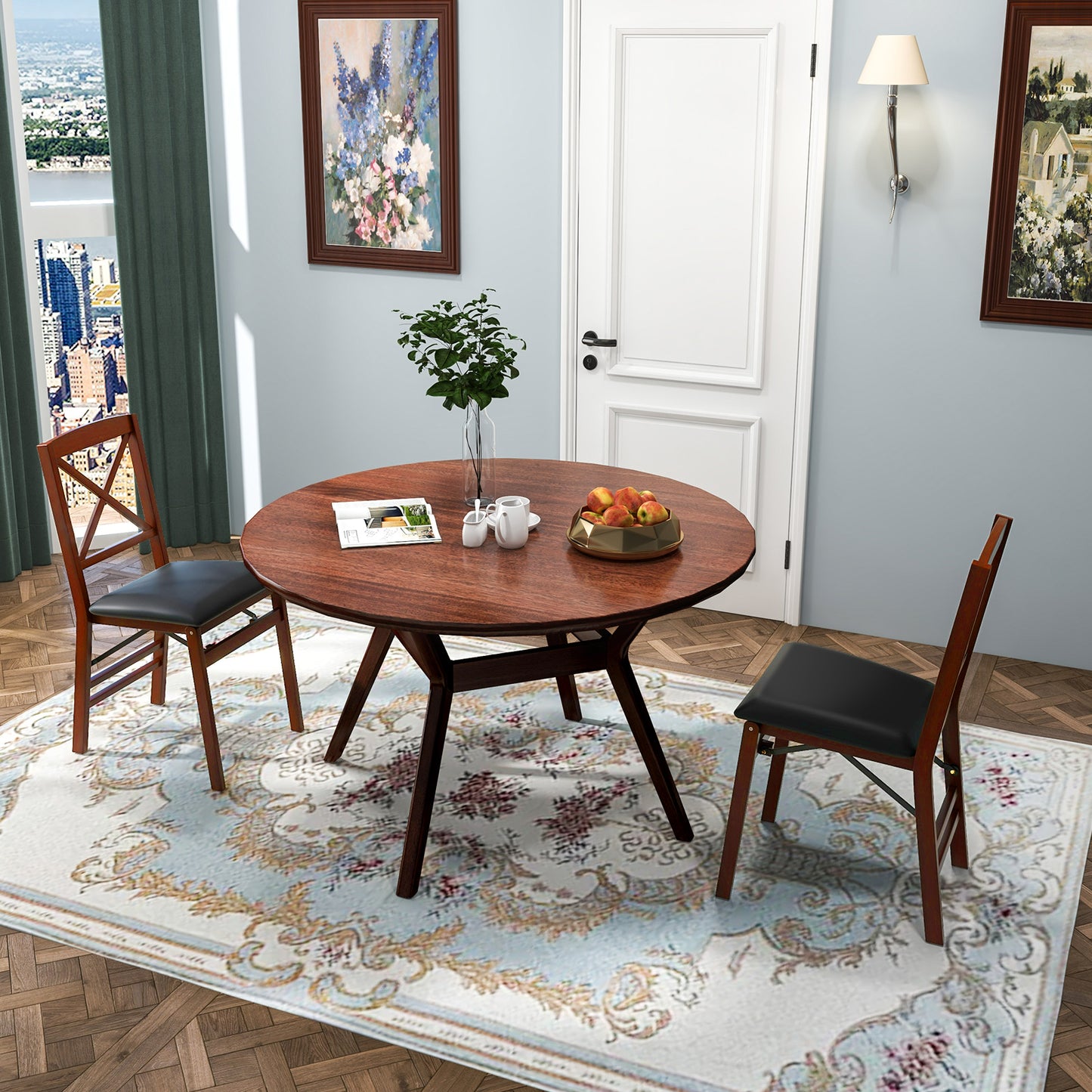 Folding Dining Chairs Set of 2 with 400 LBS Capacity