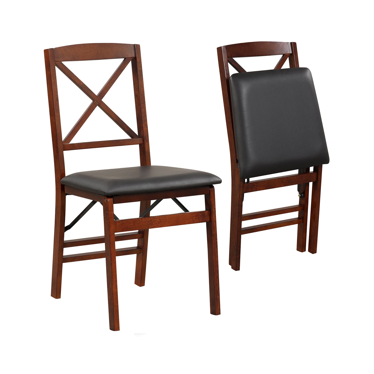 Folding Dining Chairs Set of 2 with 400 LBS Capacity