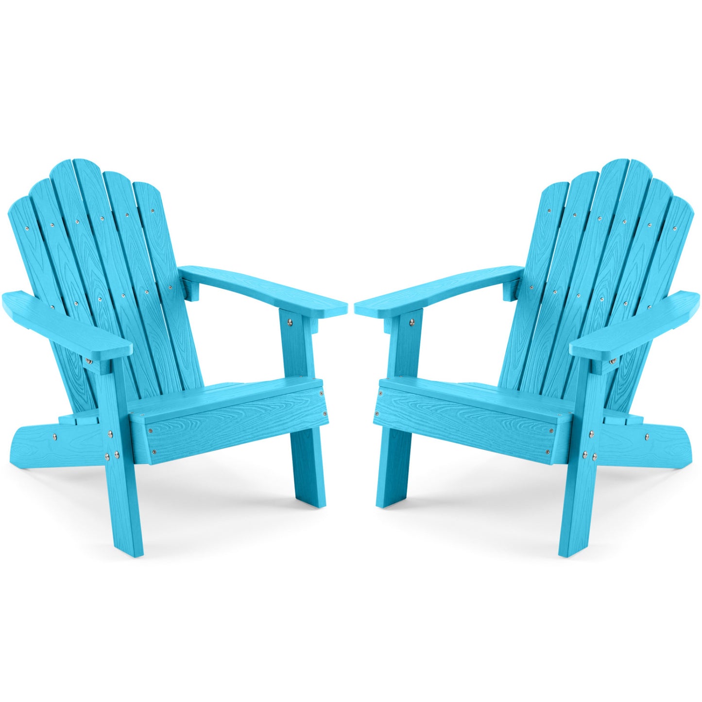 Kids Adirondack Chairs Set of 2 with High Backrest