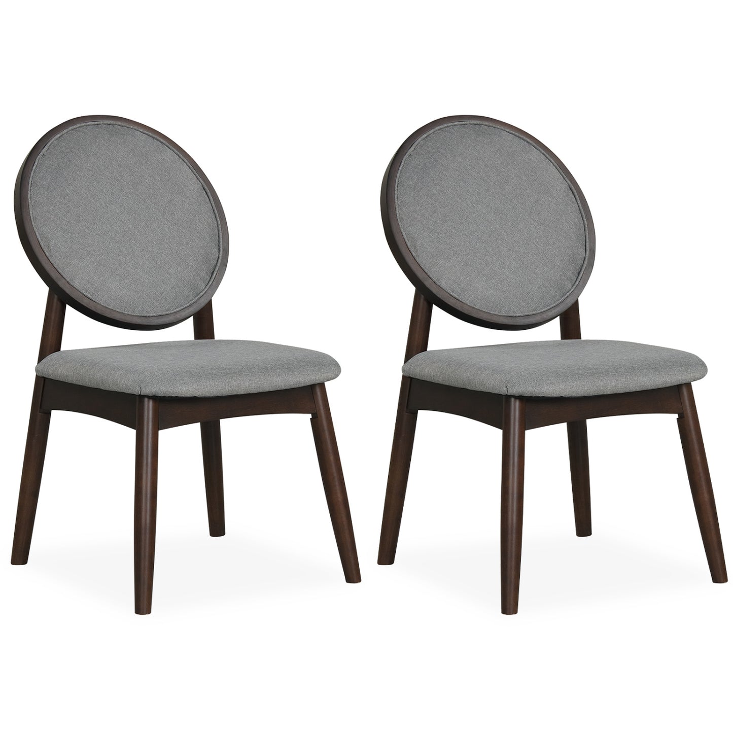 Upholstered Dining Chairs Set of 2 with Padded Seat