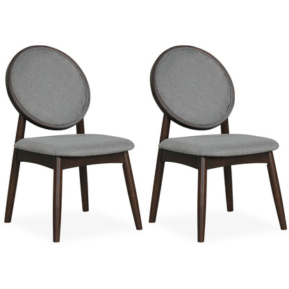 Upholstered Dining Chairs Set of 2 with Padded Seat