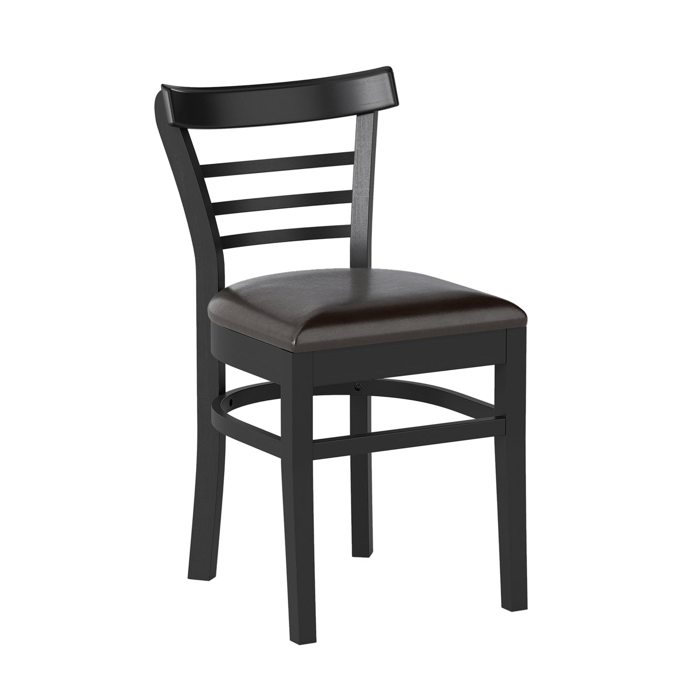 Wooden Dining Chairs Set of 2 with Rubber Wood Legs