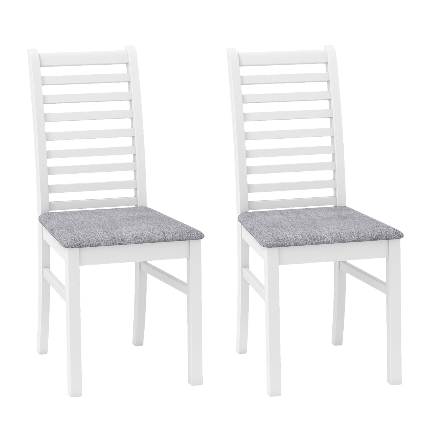 Wooden Dining Chairs Set of 2 with Padded Seats