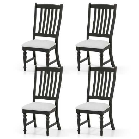 Dining Chairs Set of 4 with Solid Wood Legs