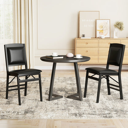 Folding Dining Chairs Set of 4 with Padded Seat