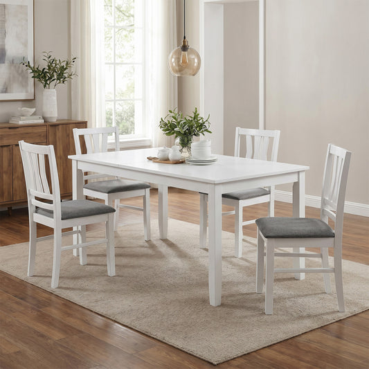 Upholstered Dining Chairs Set of 4 with Wood Frame