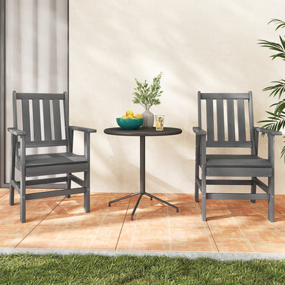 Patio Dining Chairs Set of 4 with Wide Armrests