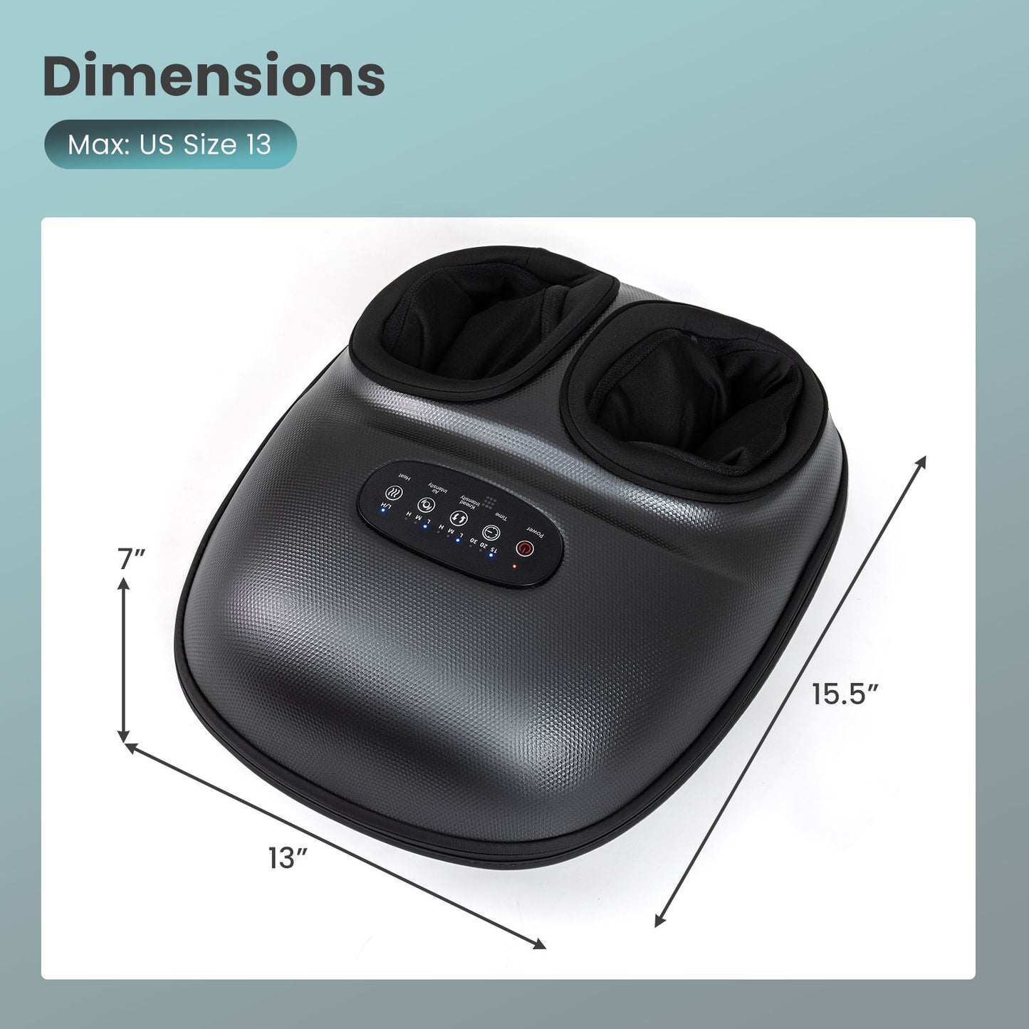 Shiatsu Foot Massager with Heat and Air Compression