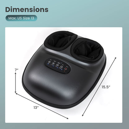 Shiatsu Foot Massager with Heat and Air Compression