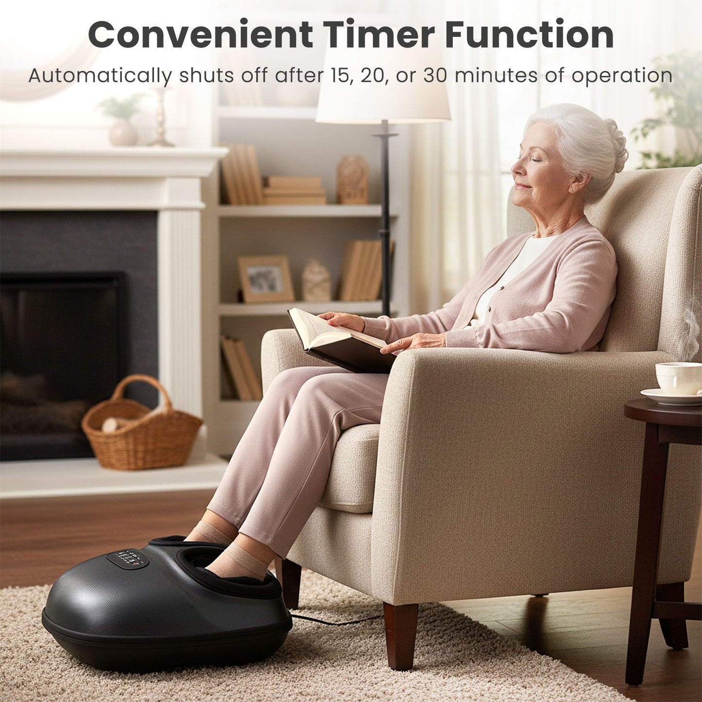 Shiatsu Foot Massager with Heat and Air Compression