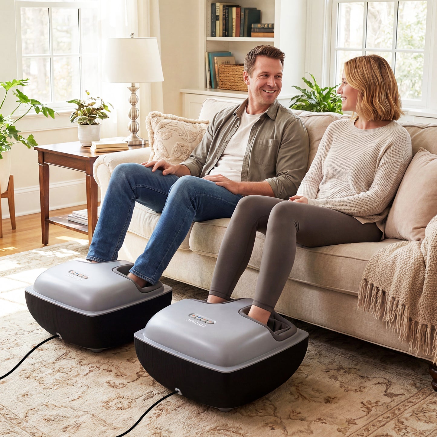 Shiatsu Foot Massager with Heat and Air Compression