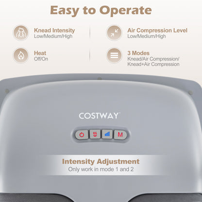 Shiatsu Foot Massager with Heat and Air Compression