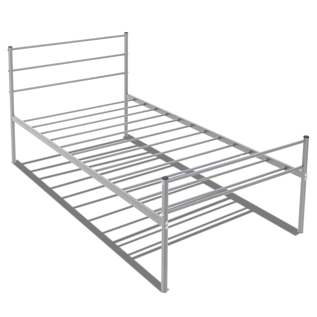 Twin Size Metal Bed Frame Platform with Headboard