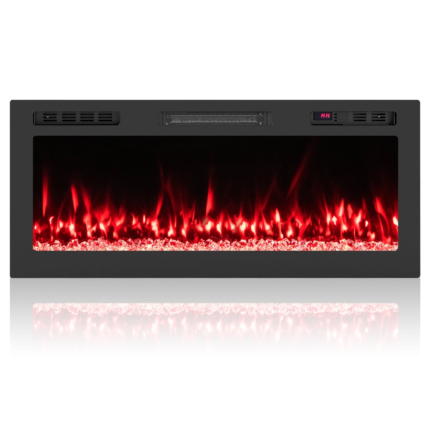 Smart WiFi Electric Fireplace Wall Mounted & Recessed 750W/1500W Heater