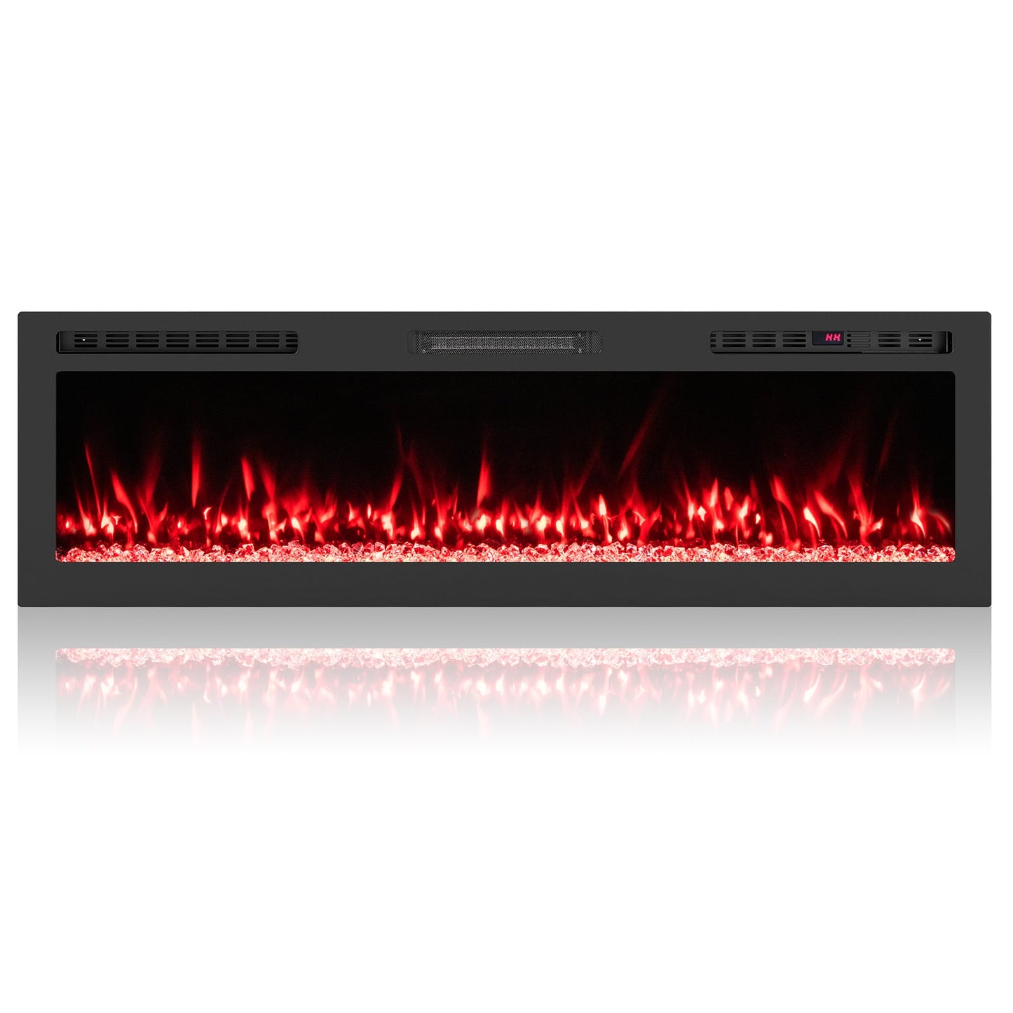Smart WiFi Electric Fireplace Wall Mounted & Recessed 750W/1500W Heater