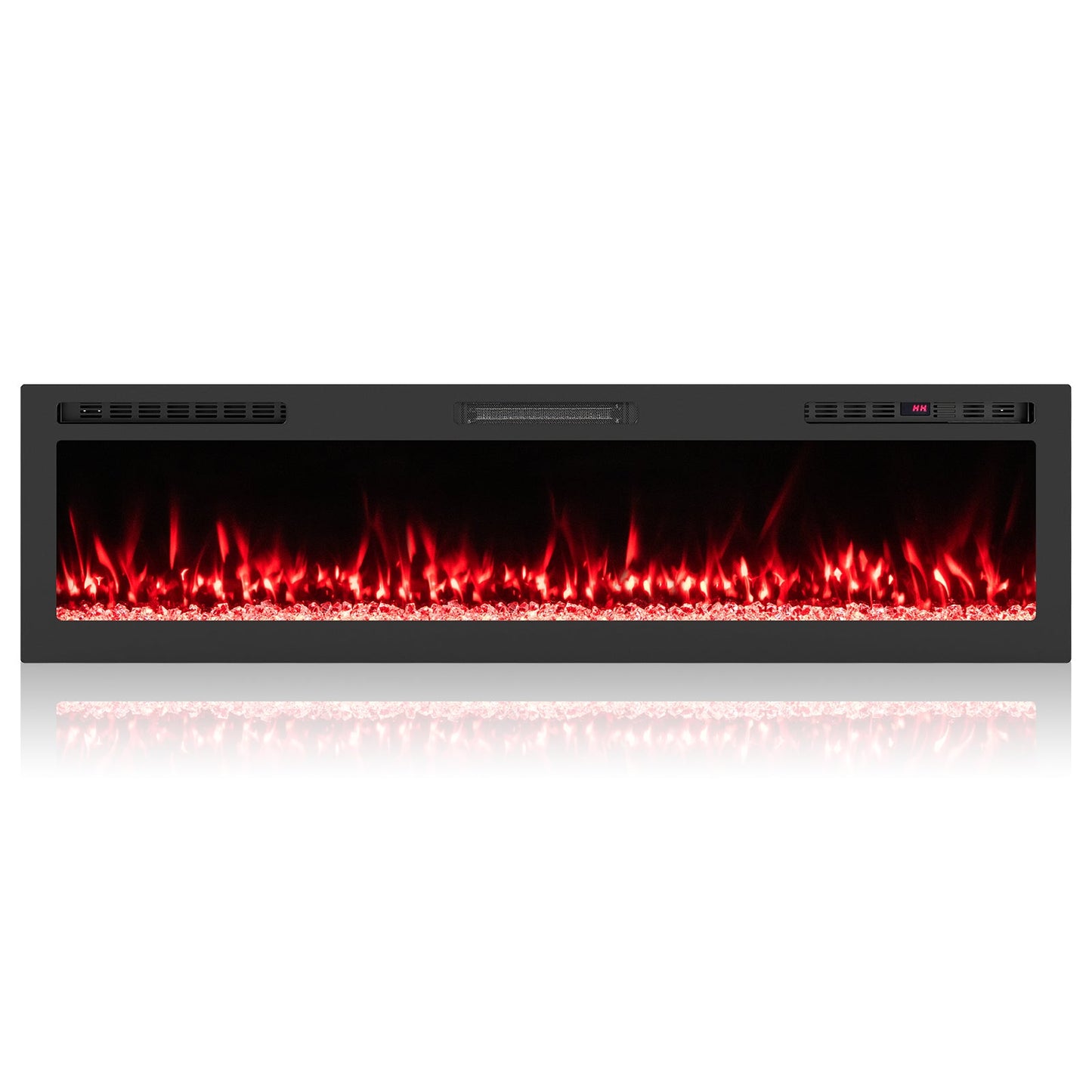Smart WiFi Electric Fireplace Wall Mounted & Recessed 750W/1500W Heater