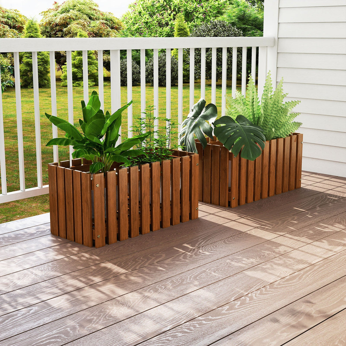 Solid Wood Raised Garden Bed for Flower and Vegetable