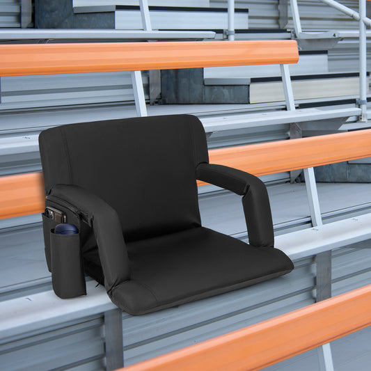 Stadium Seat for Bleachers with 6-Position Adjustable Back