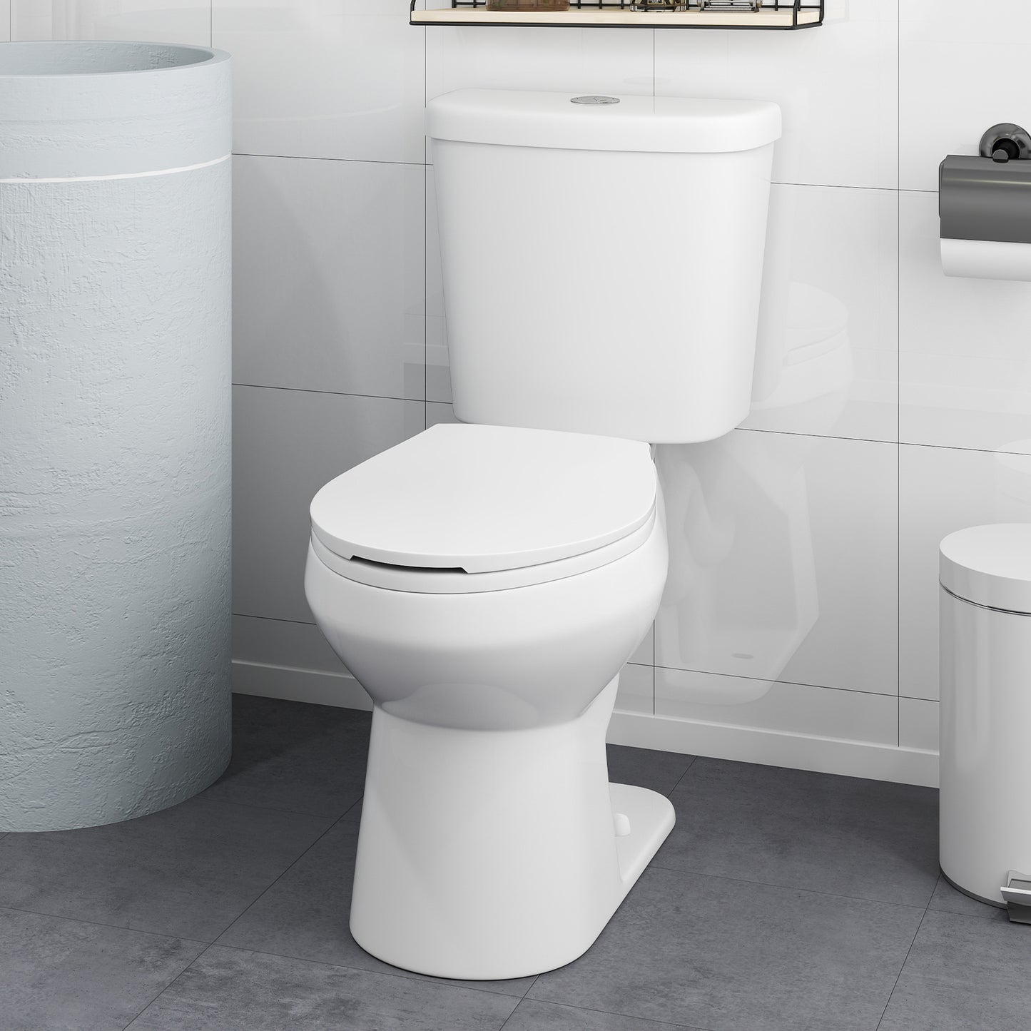 ADA Comfort Height Elongated Toilet with Dual Flush