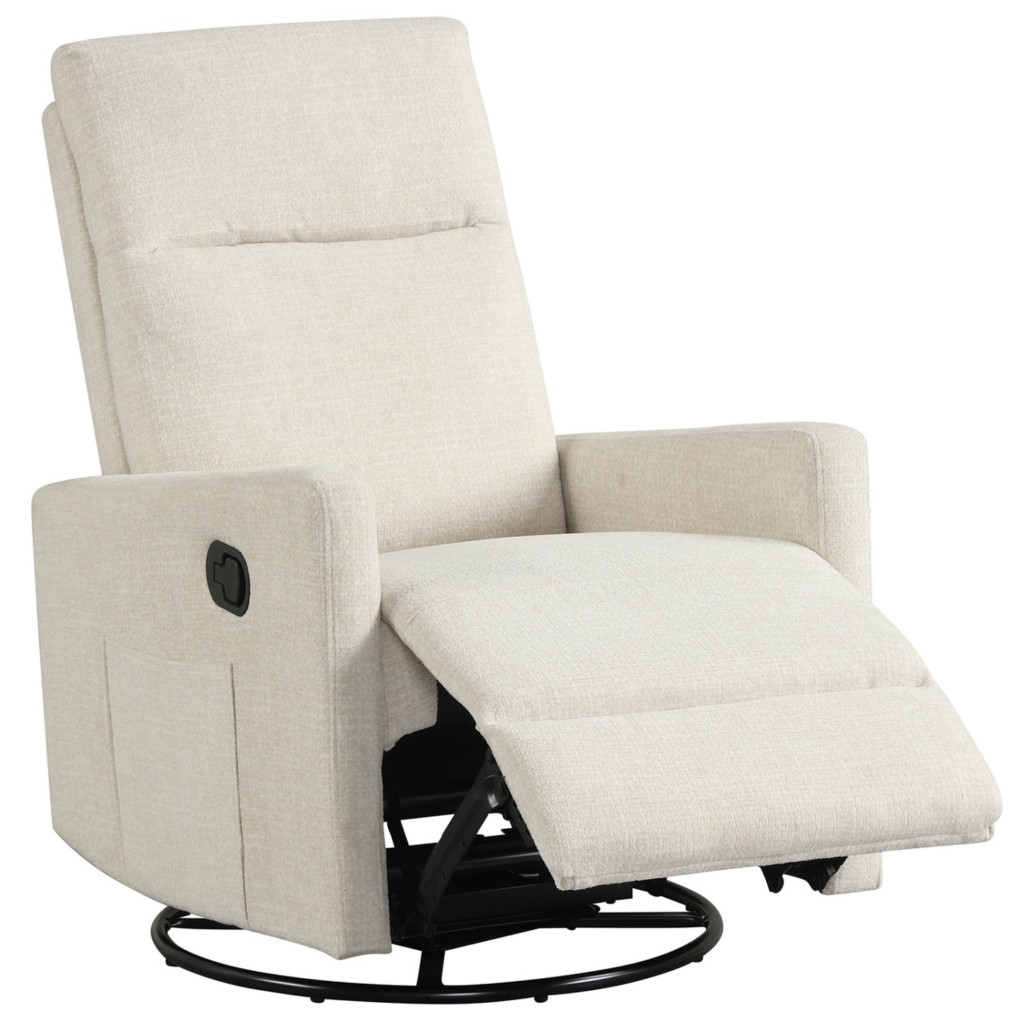 360° Swivel Rocking Recliner Chair with Footrest