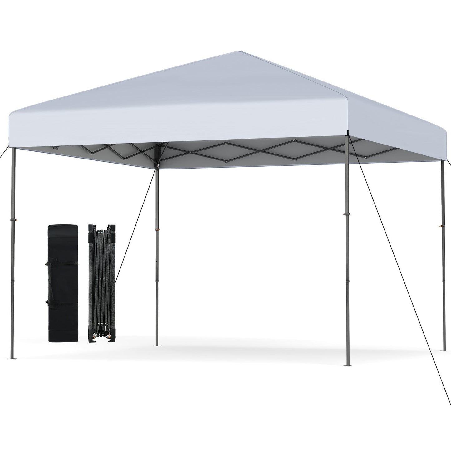 10 X 10 Feet Pop up Canopy Tent with Portable Carrying Bag and 8 Stakes