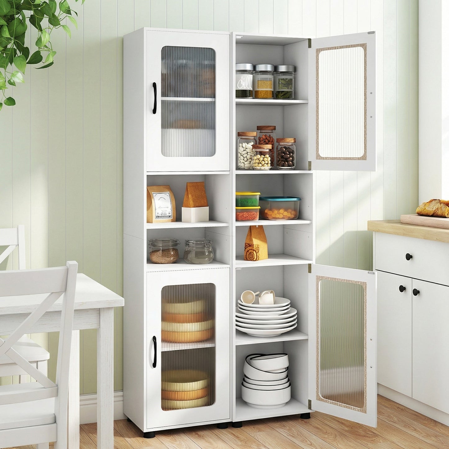 Tall Bathroom Storage Cabinet 67 Inches Freestanding Storage Organizer