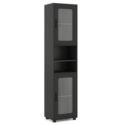 Tall Bathroom Storage Cabinet 67 Inches Freestanding Storage Organizer