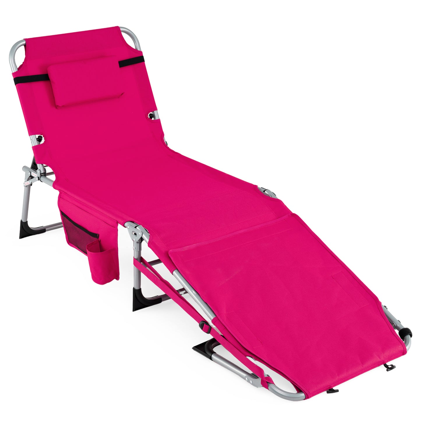 Tanning Chair with Face Hole & Adjustable Backrest - Gray