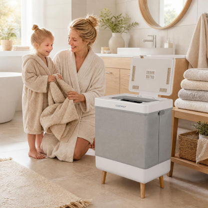 Foldable Towel Warmer Bucket with Auto Shut-Off - 9.5 Gallon