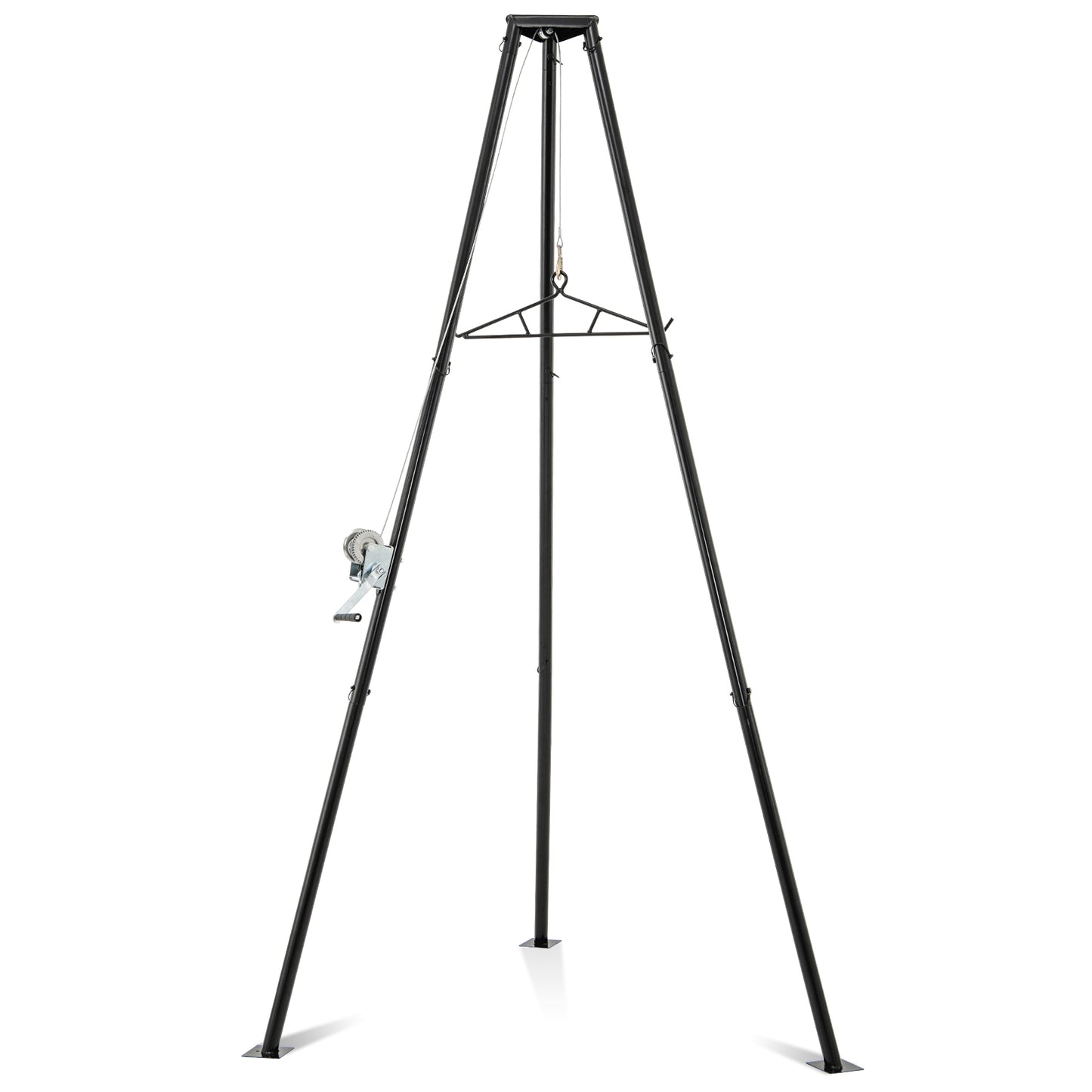 Tripod Game Hoist with Hand Crank - 600 LBS Capacity