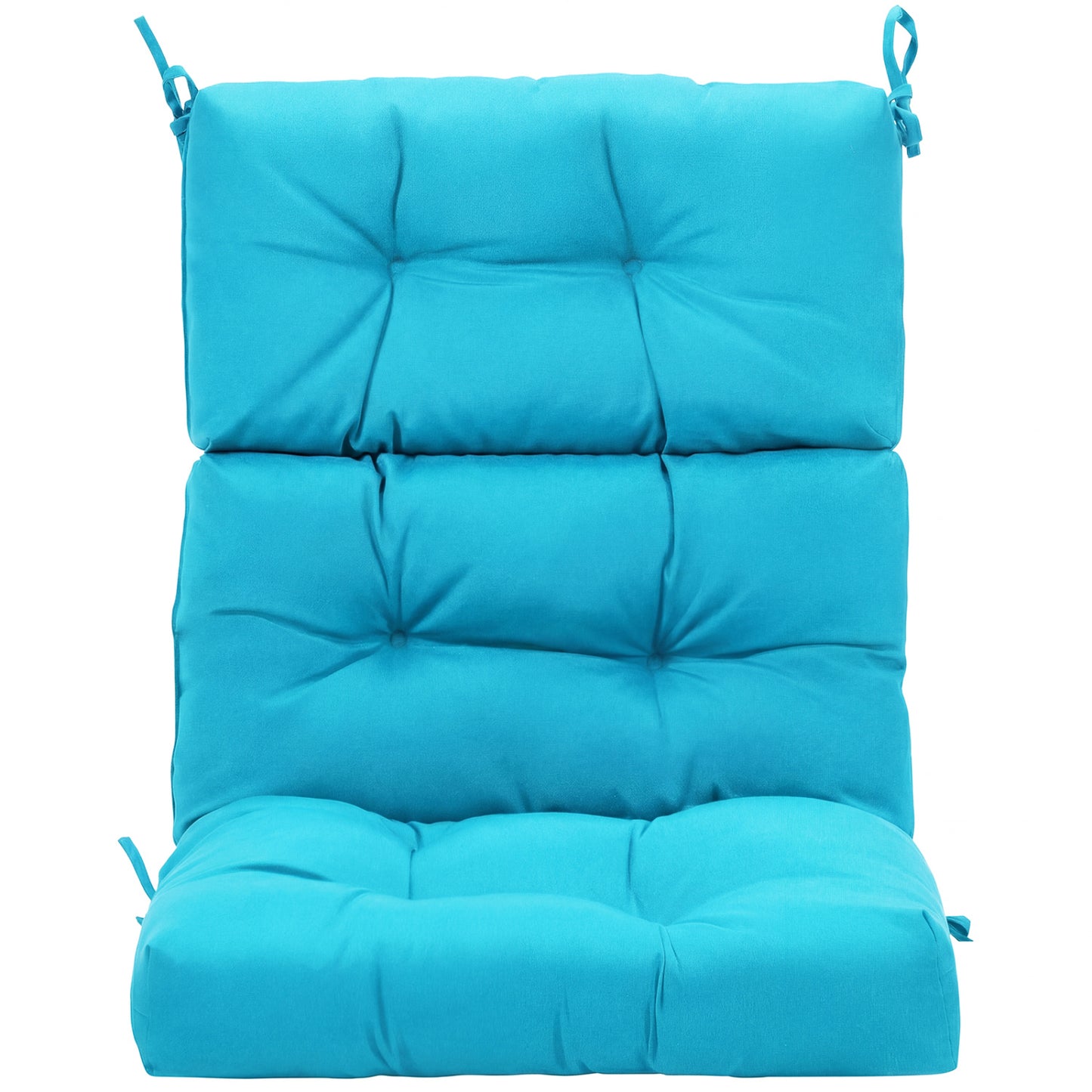 Tufted Outdoor Chair Cushion 44x22 Inch High Back Pad