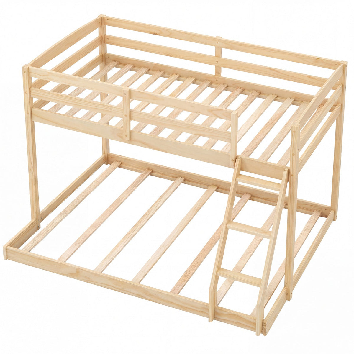 Twin Over Full Bunk Bed Low Floor Bunk Bed Frame