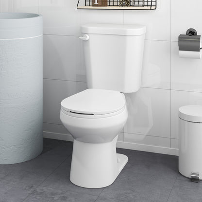 Round Toilet with ADA Comfort Height Seat - 17.5 Inch