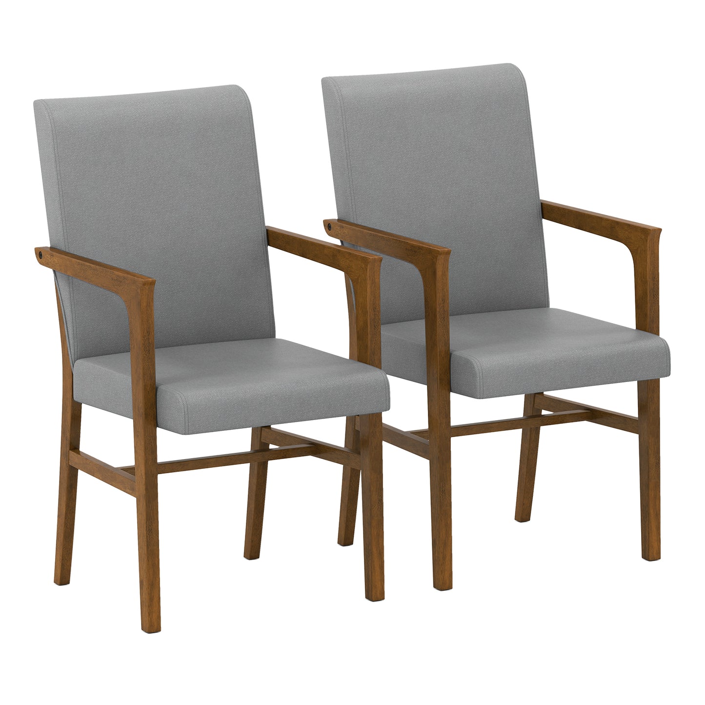 Upholstered Accent Chairs Set of 2 with High Back