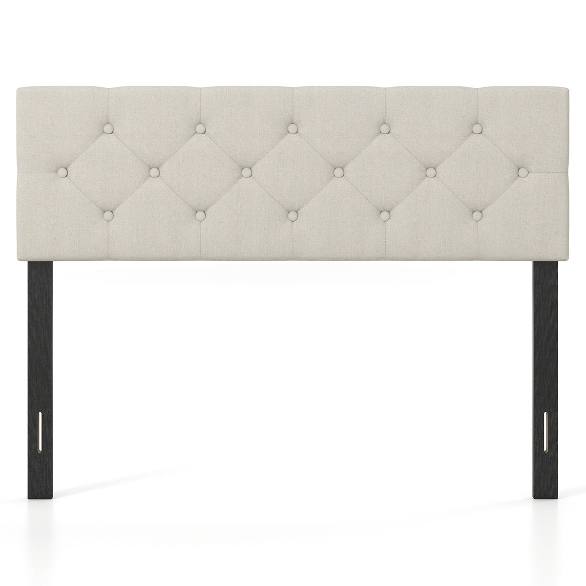 Upholstered Tufted Headboard Queen/Full Size with Adjustable Legs