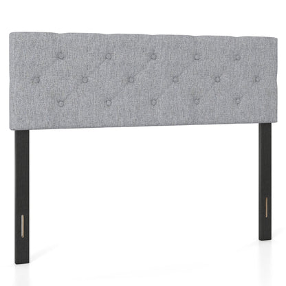 Upholstered Tufted Headboard Queen/Full Size with Adjustable Legs