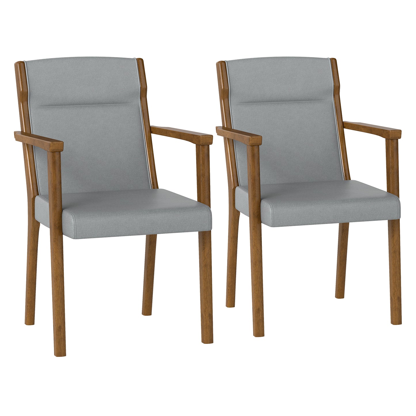 Upholstered Accent Chairs Set of 2 with High Back