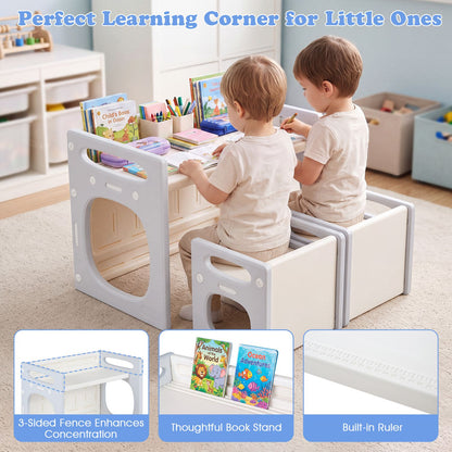 Versatile Kids Table and Chairs Set for Toddlers Ages 1-5
