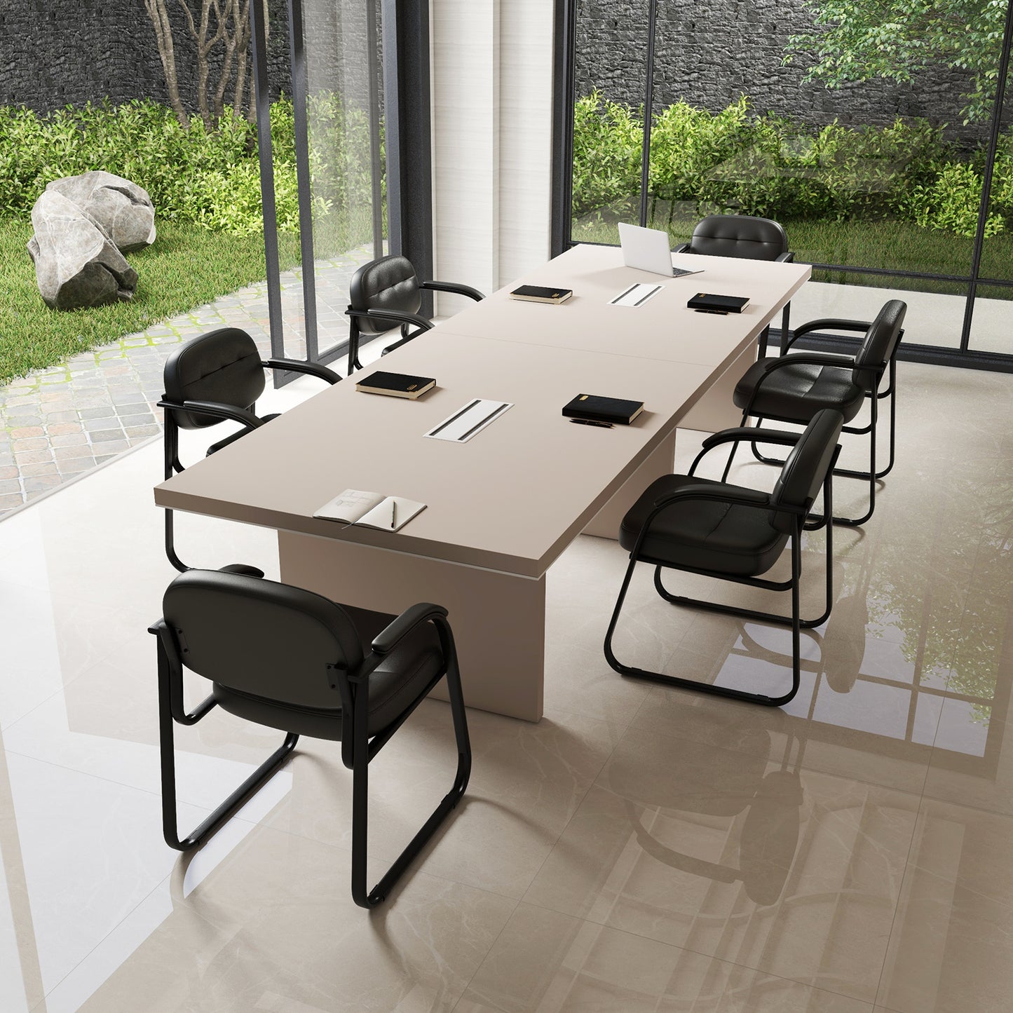 Reception Chair Set of 2 with Padded Armrests
