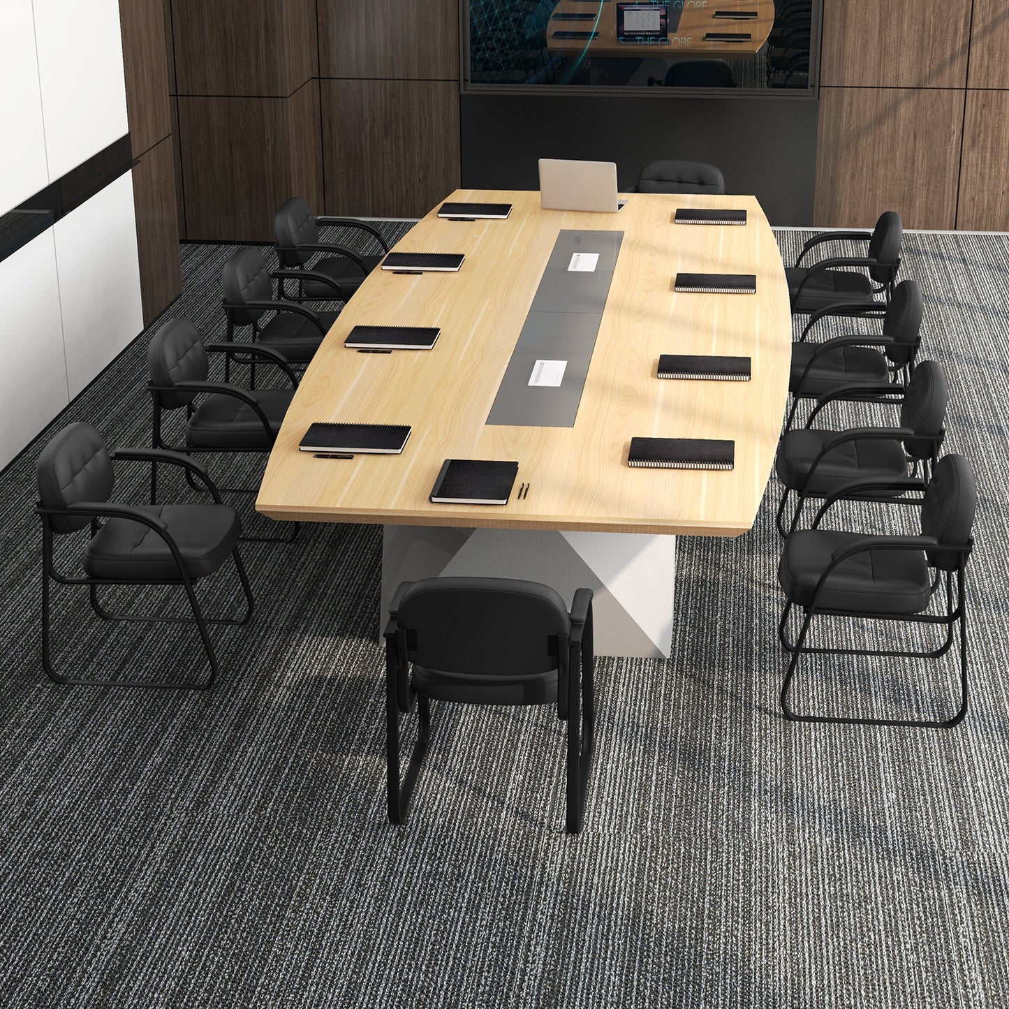 Reception Chair Set of 2 with Padded Armrests