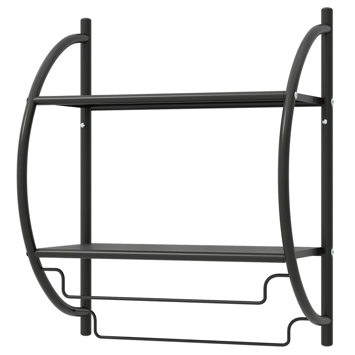 2-Tier Wall Mounted Bathroom Towel Rack with Towel Bars