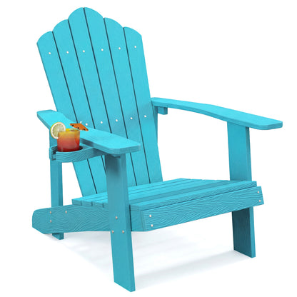 Adirondack Chair with Cup Holder - Weather Resistant HIPS