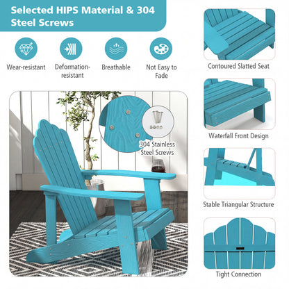 Adirondack Chair with Cup Holder - Weather Resistant HIPS